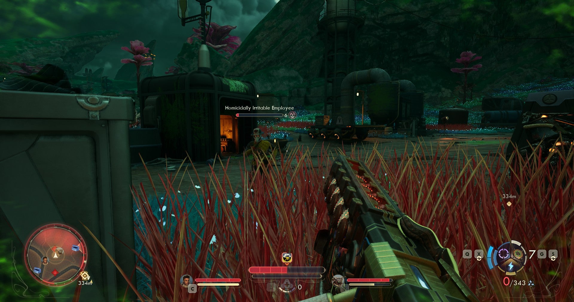 Shooting a Homicially Irritable Employee in The Outer Worlds 2. - 6