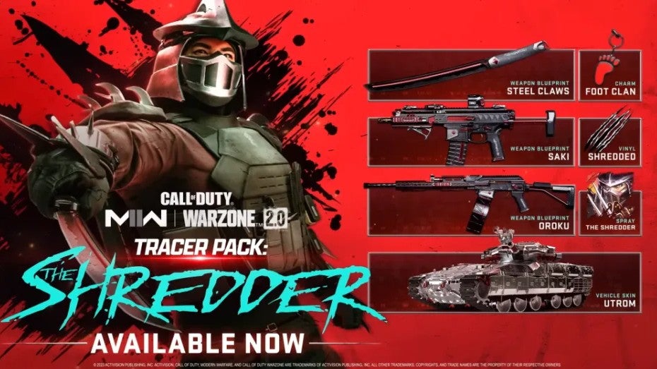 TMNT&rsquo;s Shredder slicing and dicing his way into Call of Duty 