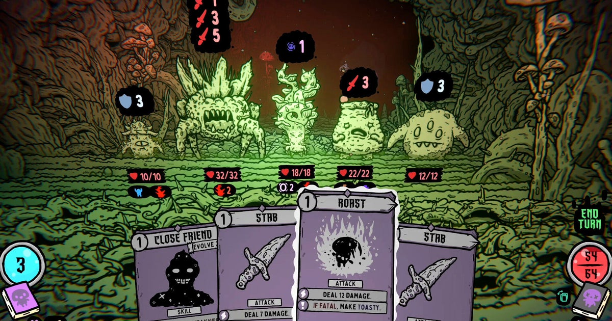 Shroom and Gloom is a positively mycelial roguelike double deckbuilder thats now out in early access Shroom and Gloom is a positively mycelial roguelike double deckbuilder thats now out in early access