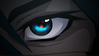 The staring eyeball on the main menu of Signalis.