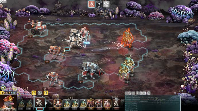 A side on battle scene in Silence Of The Siren