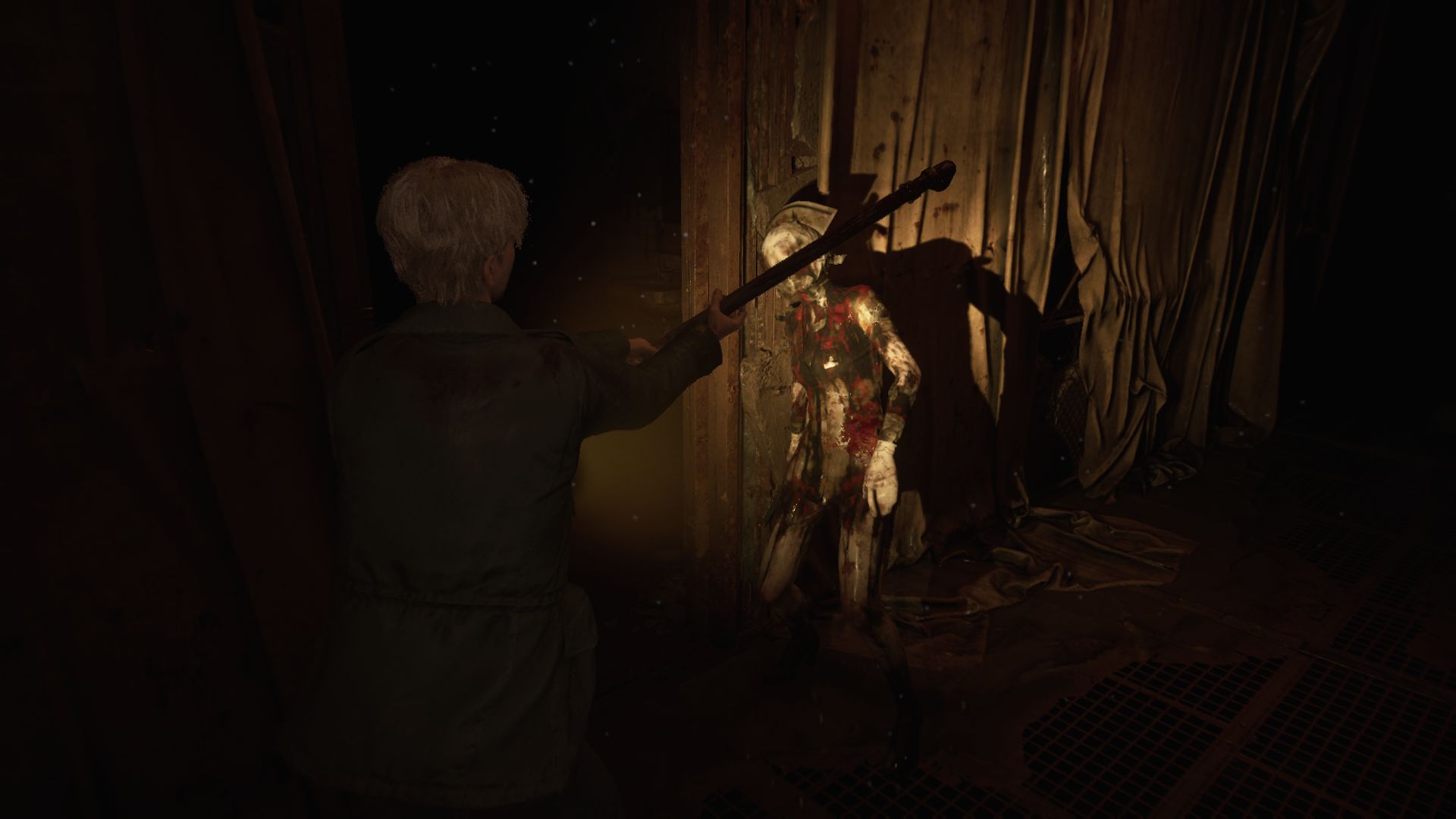 James strikes a monster with a lead pipe. - 17