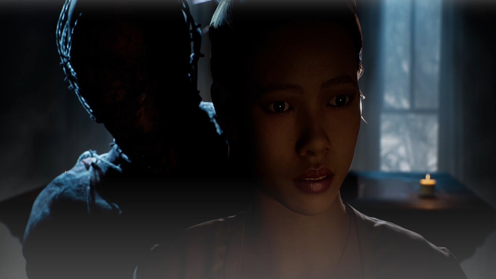 A monster stands behind a character in Silent Hill: Ascension - 4