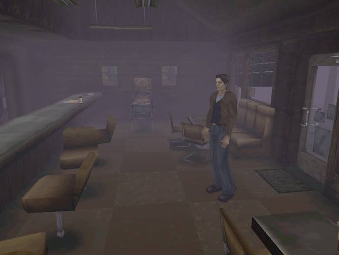 Harry Mason enters the diner in Silent Hill