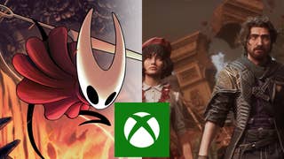 Silksong and Clair Obscur images next to one another with a green Xbox logo in the centre