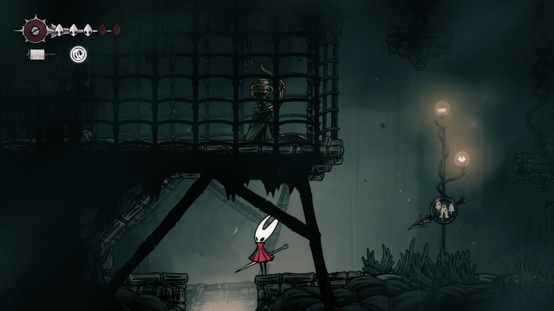 silksong greymoor path down to flea van or moorwing from chapel