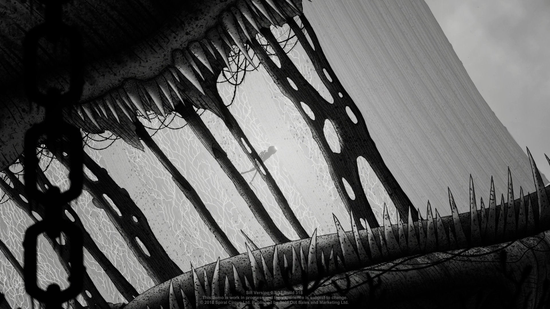 A diver swims through the jaws of an enormous whale in Silt