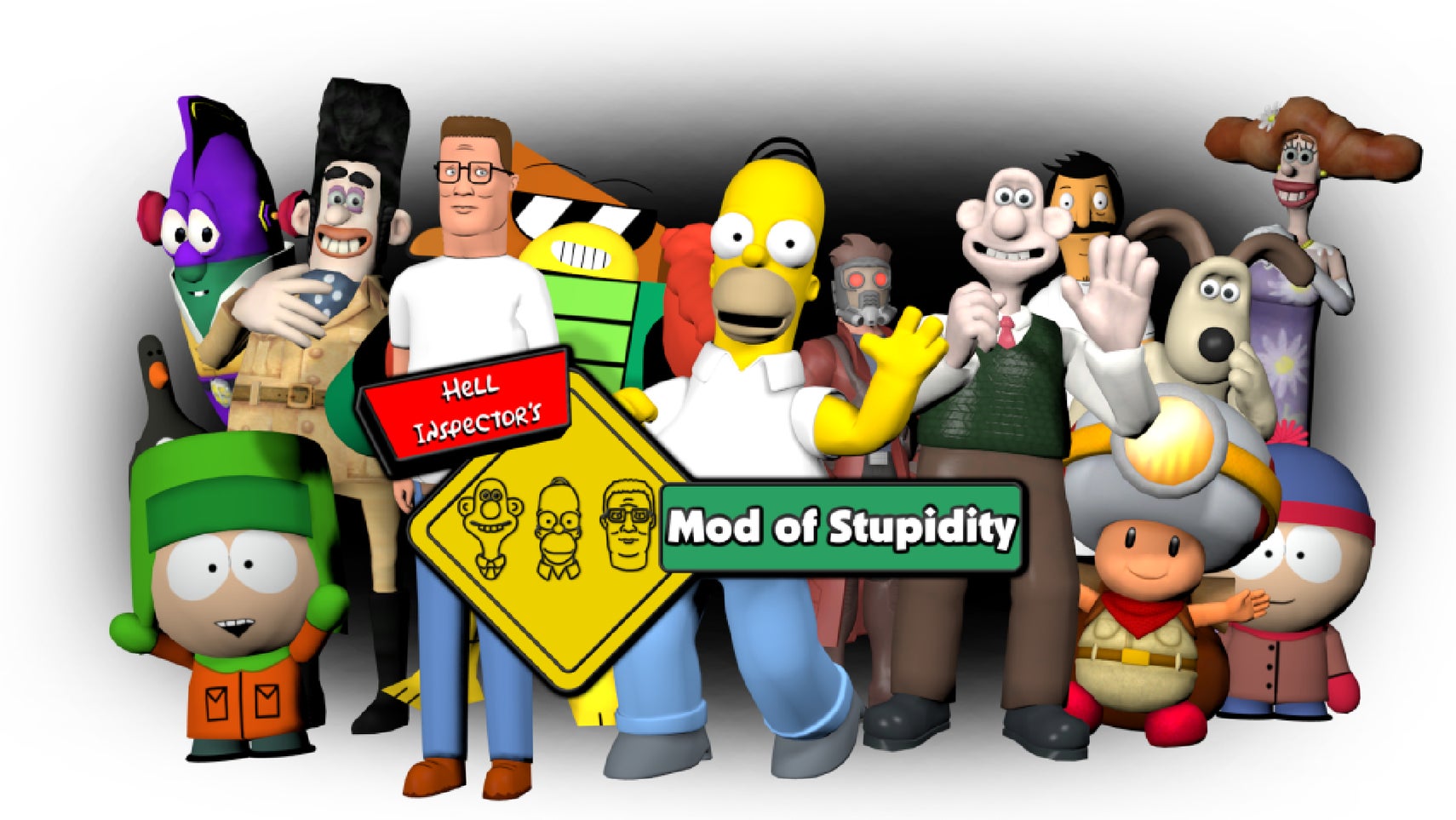 The promo art for Hell Inspector's Mod of Stupidity. - 1