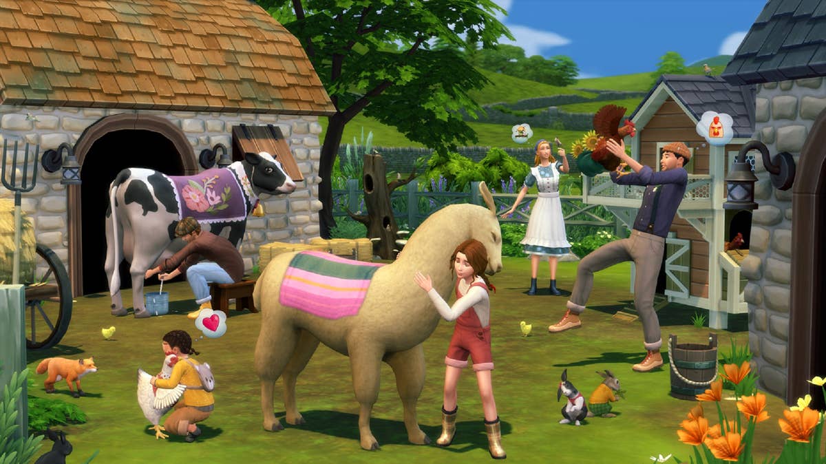 The Sims 4 Cottage Living: How to change animal colours | Rock
