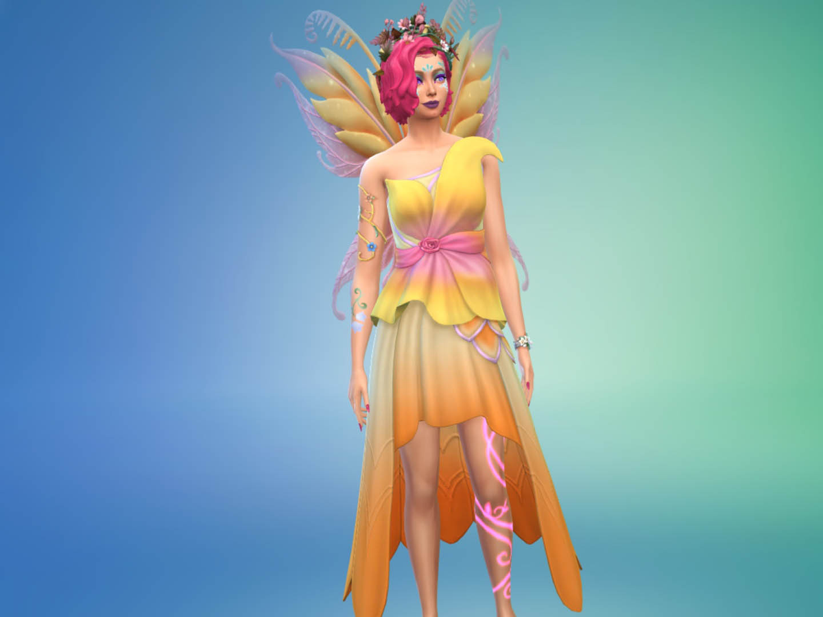 fairy dress sims 4 cc Sims 4 Enchanted Fairy Outfits Showcase
