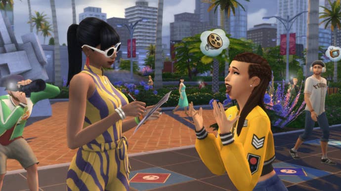sims 4 get famous autograph promo art