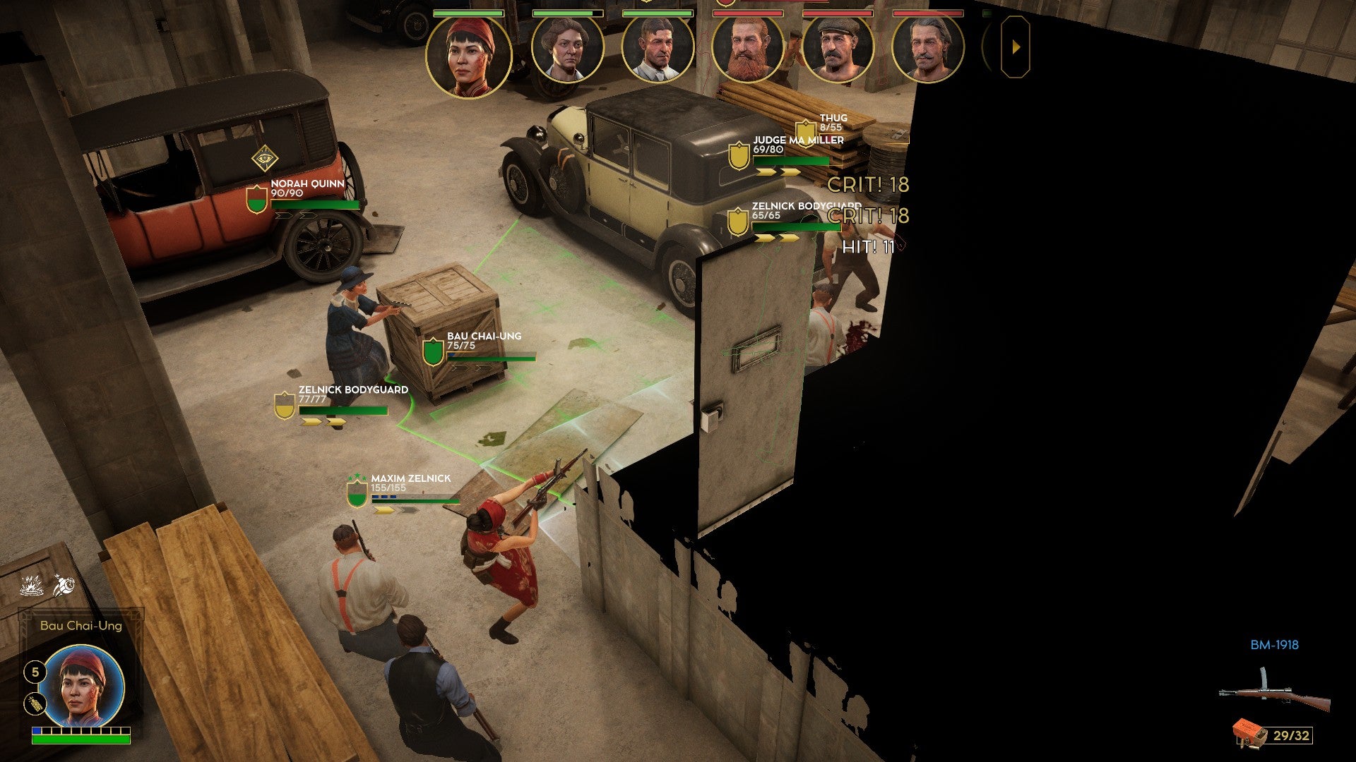 A gun fight in a car park in Empire Of Sin - 5