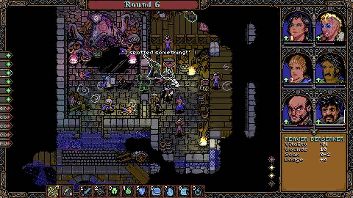 A party engages in combat in Skald: Against The Black Priory.