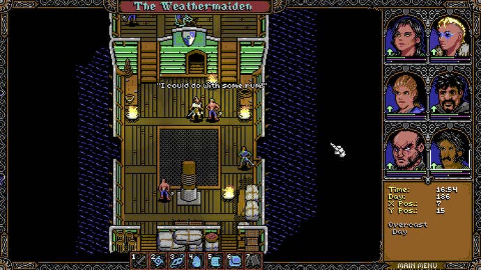 A character says, “I could do with some rum”, in Skald: Against The Black Priory.