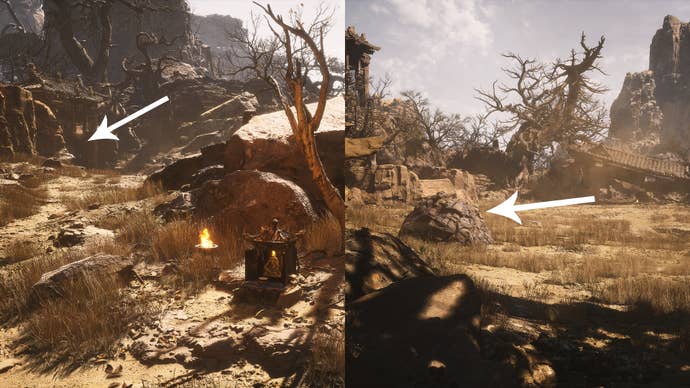 The Skandha of Feeling location in Black Myth Wukong.