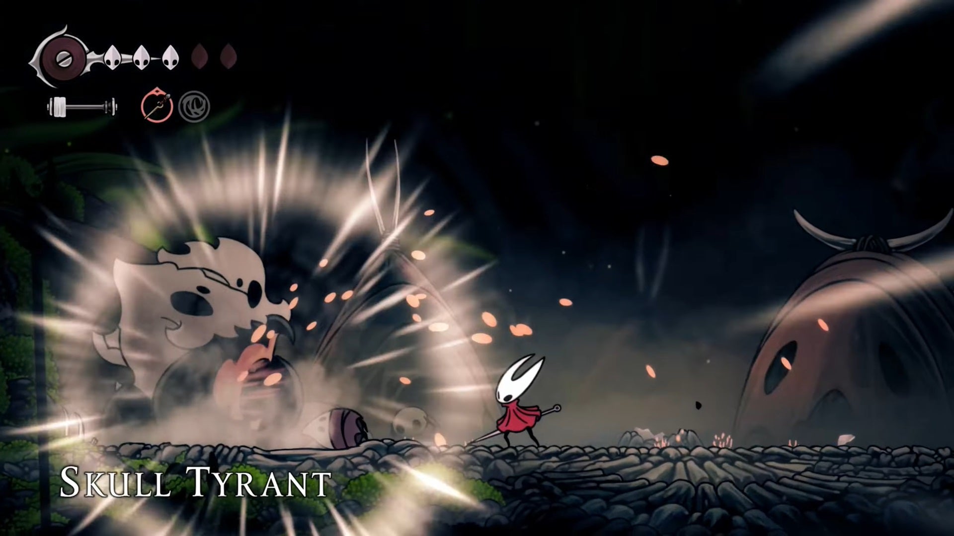 The Skull Tyrant attacks the village of Bone Bottom in Hollow Knight: Silksong. - 18