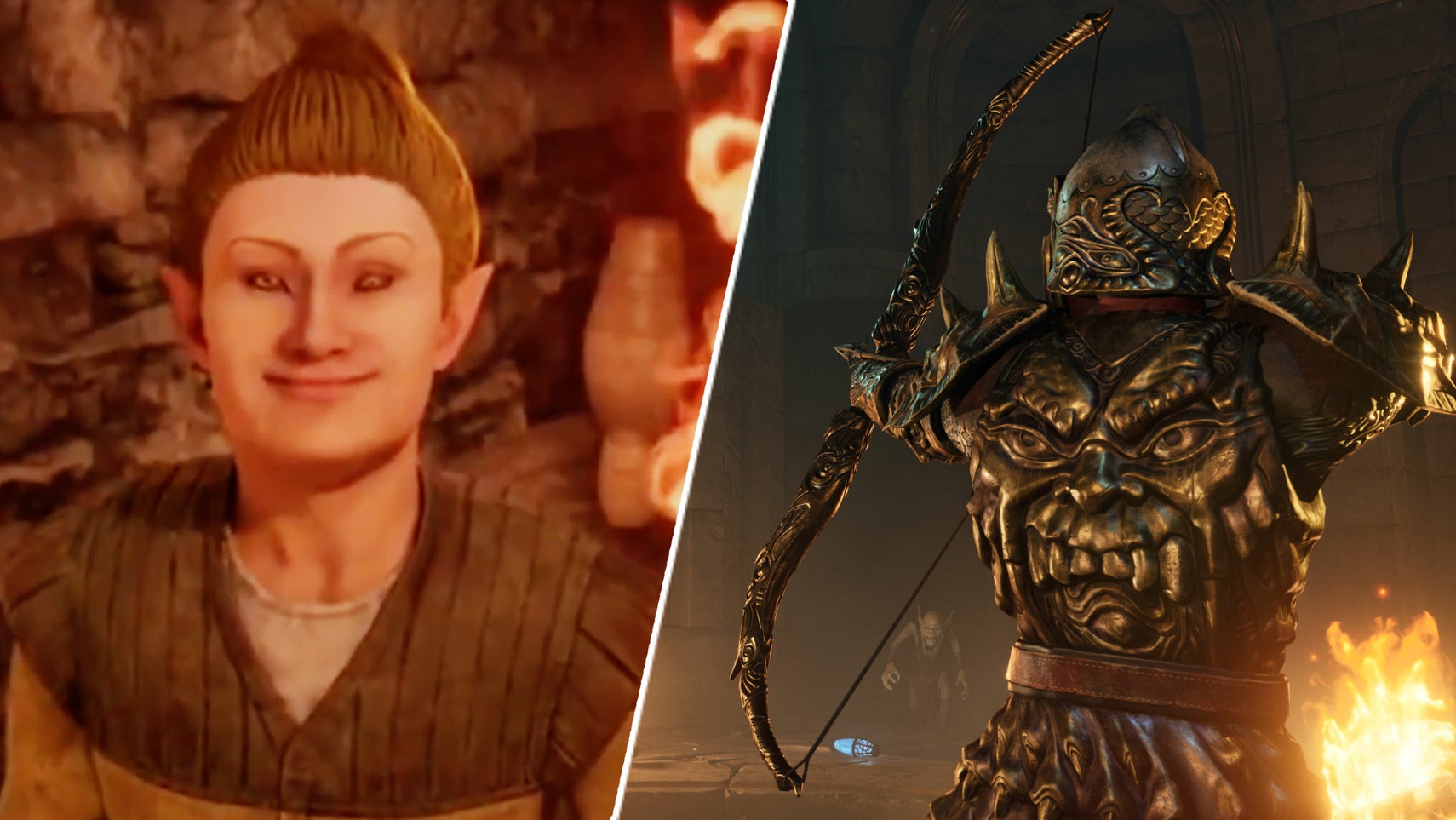 The Adoring Fan in Oblivion Remastered opposite the player wielding a bow. - 1