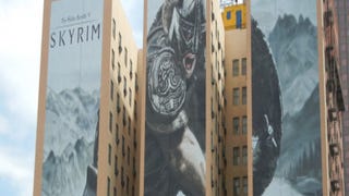 Skyrim E3 ad literally goes big over LA hotel
