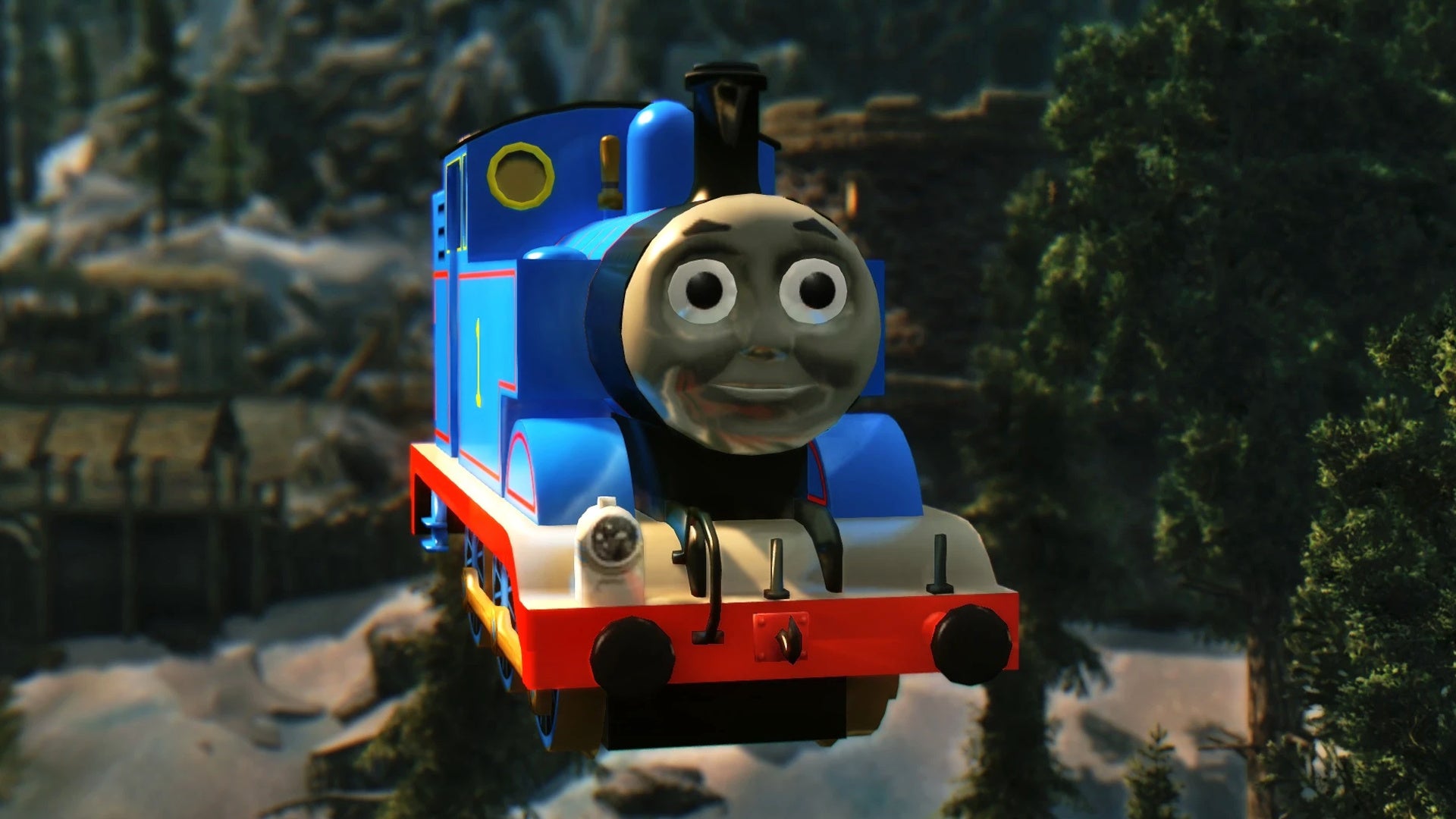 Twórca słynnego moda z Tomkiem Lokomotywą w Skyrim najwyraźniej znalazł się na celowniku właścicieli praw do postaci