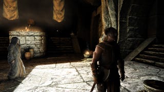 a screenshot of skyrim se running using the PTGI ReShade add-on