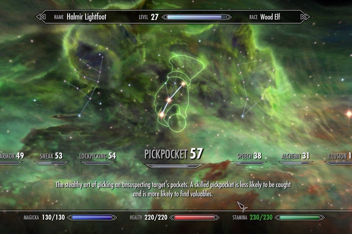 Skyrim Thief Skills - how to max Sneak, Speech, Pickpocket and