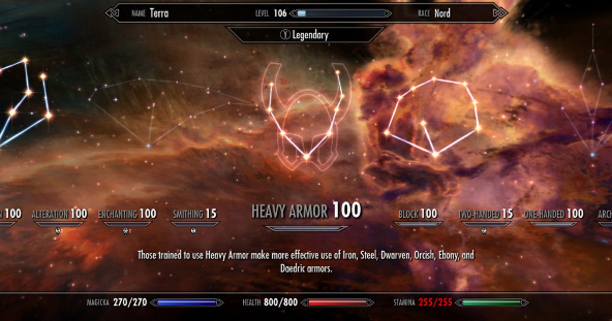 Sky(rim)'s The Limit: Skyrim Adding Legendary Levels | Rock Paper Shotgun
