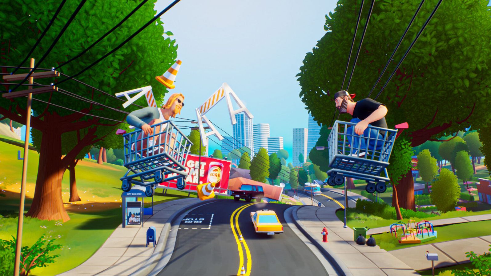 Vuelve a visitar el dolor del carrito de compras de Jackass en el juego de carreras Slackers: Carts Of Glory