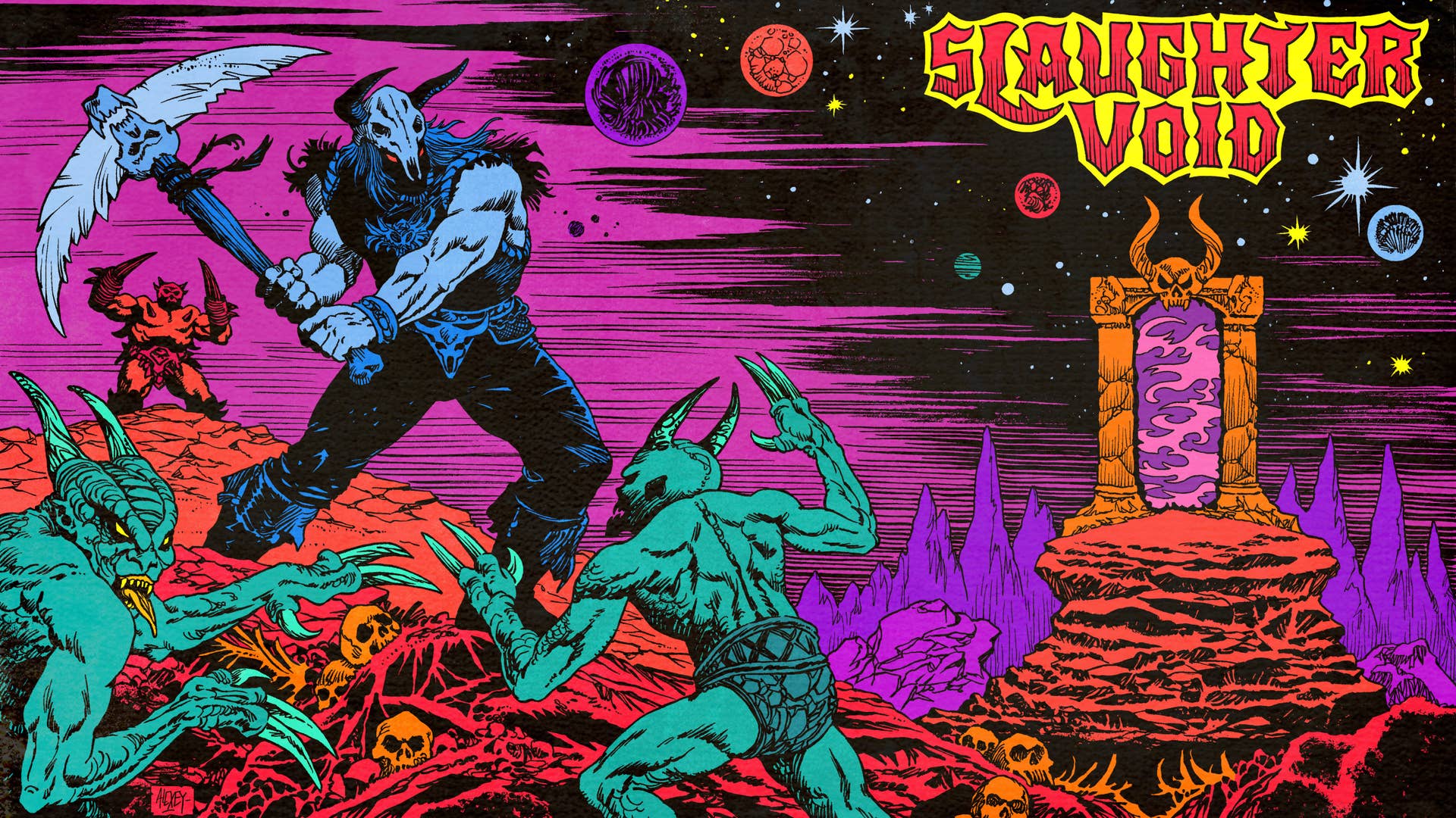 "Hotline Miami meets Diablo" in Slaughter Void's ultraviolent psychedelia