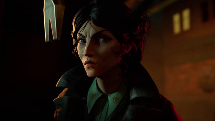 Lady Luck stares under a crowbar in stealth-action deckbuilder Sleight of Hand