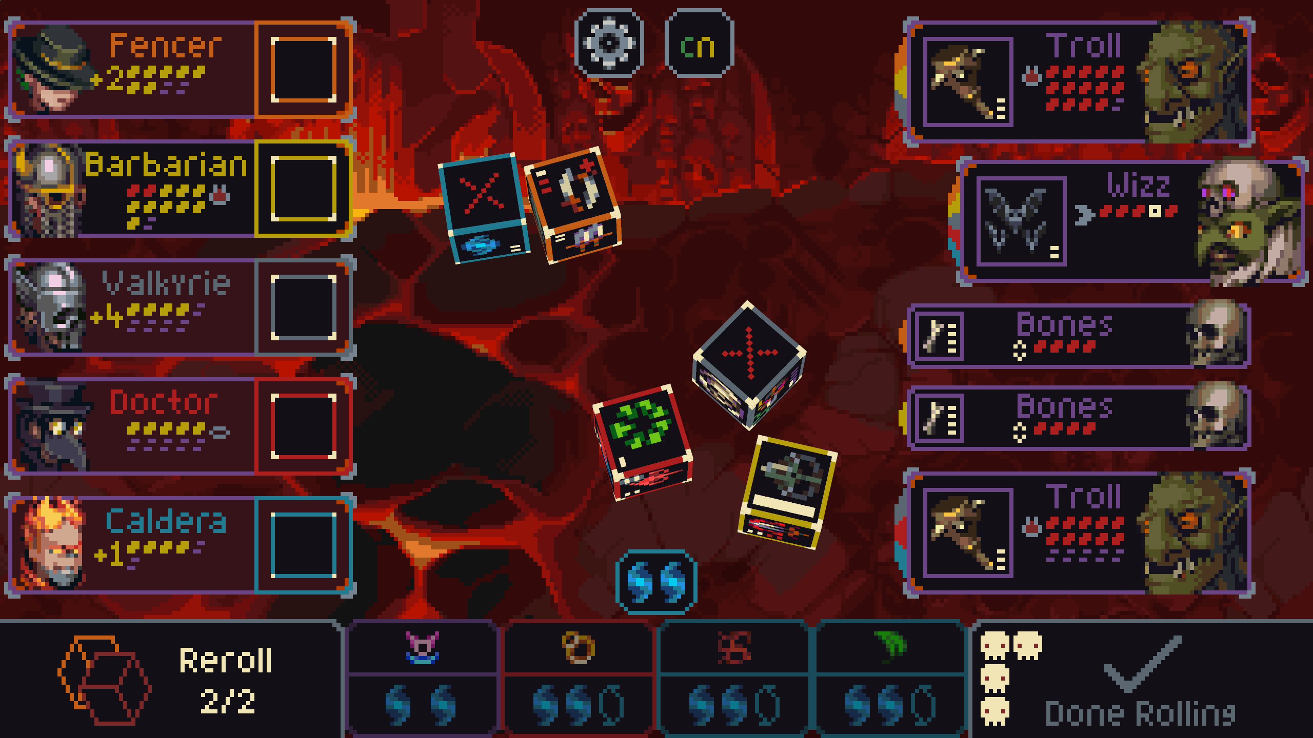 Dicey action in a Slice &amp; Dice screenshot.