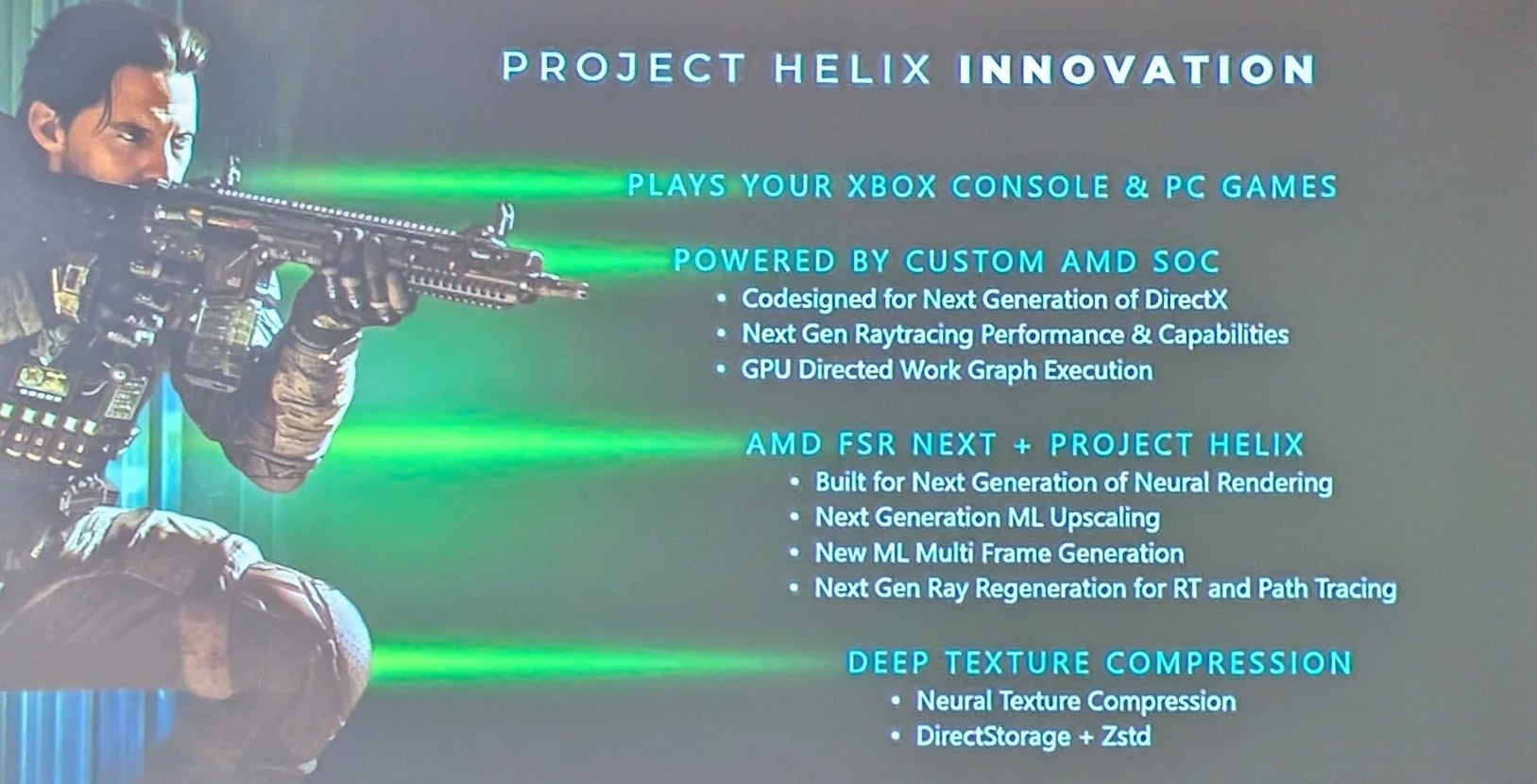 slide from Microsoft's GDC session about the future of the next Xbox, Project Helix