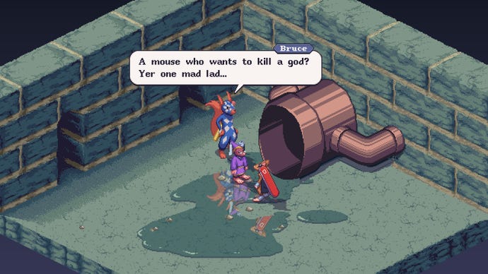 Rodents chat in a sewer in Small Saga
