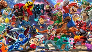 Collage of tonnes of Smash Bros characters