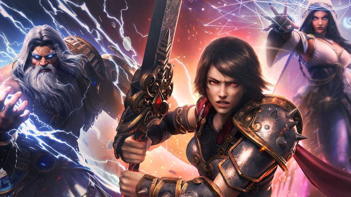 Gods wield lightning, swords and magic in artwork for mythological MOBA Smite 2
