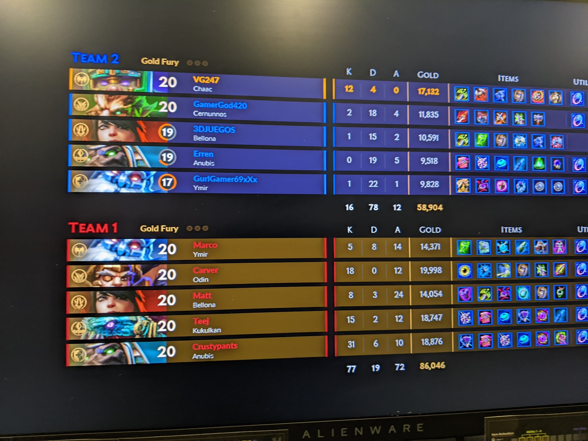 Smite 2 pre-alpha preview leaderboard screenshot - 4