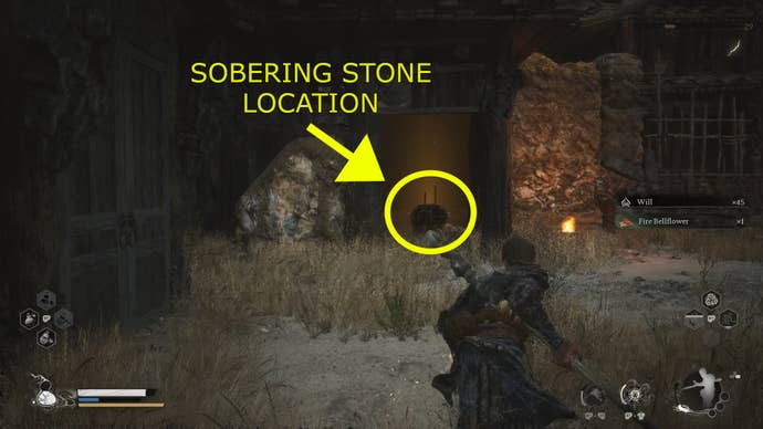 This glowing jar marks the location of the Sobering Stone in Black Myth: Wukong’s Windrest Hamlet.