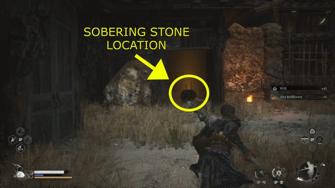 This glowing jar marks the location of the Sobering Stone in Black Myth: Wukong’s Windrest Hamlet.