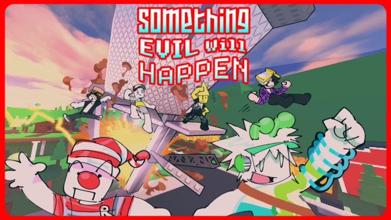 The header image of Something Evil Will Happen in Roblox.