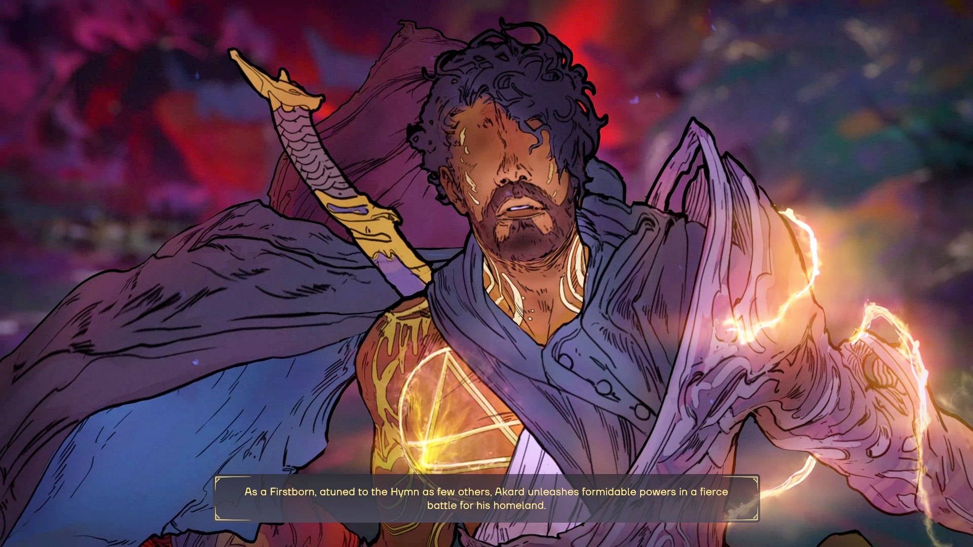 Akard, a powerful leader crackles with electricity. - 1