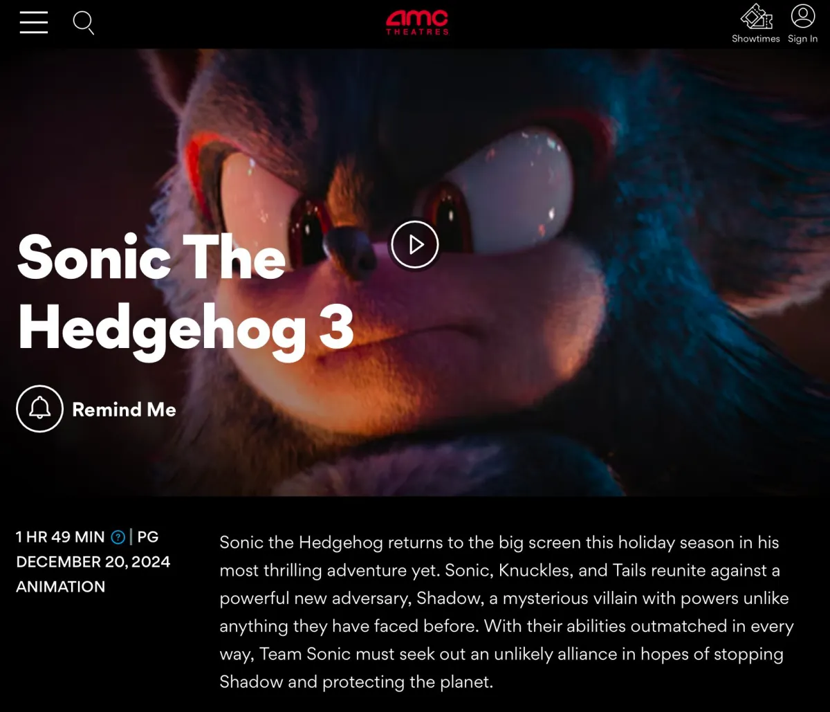 Revelada a duração de Sonic: O Filme 3 | Eurogamer.pt