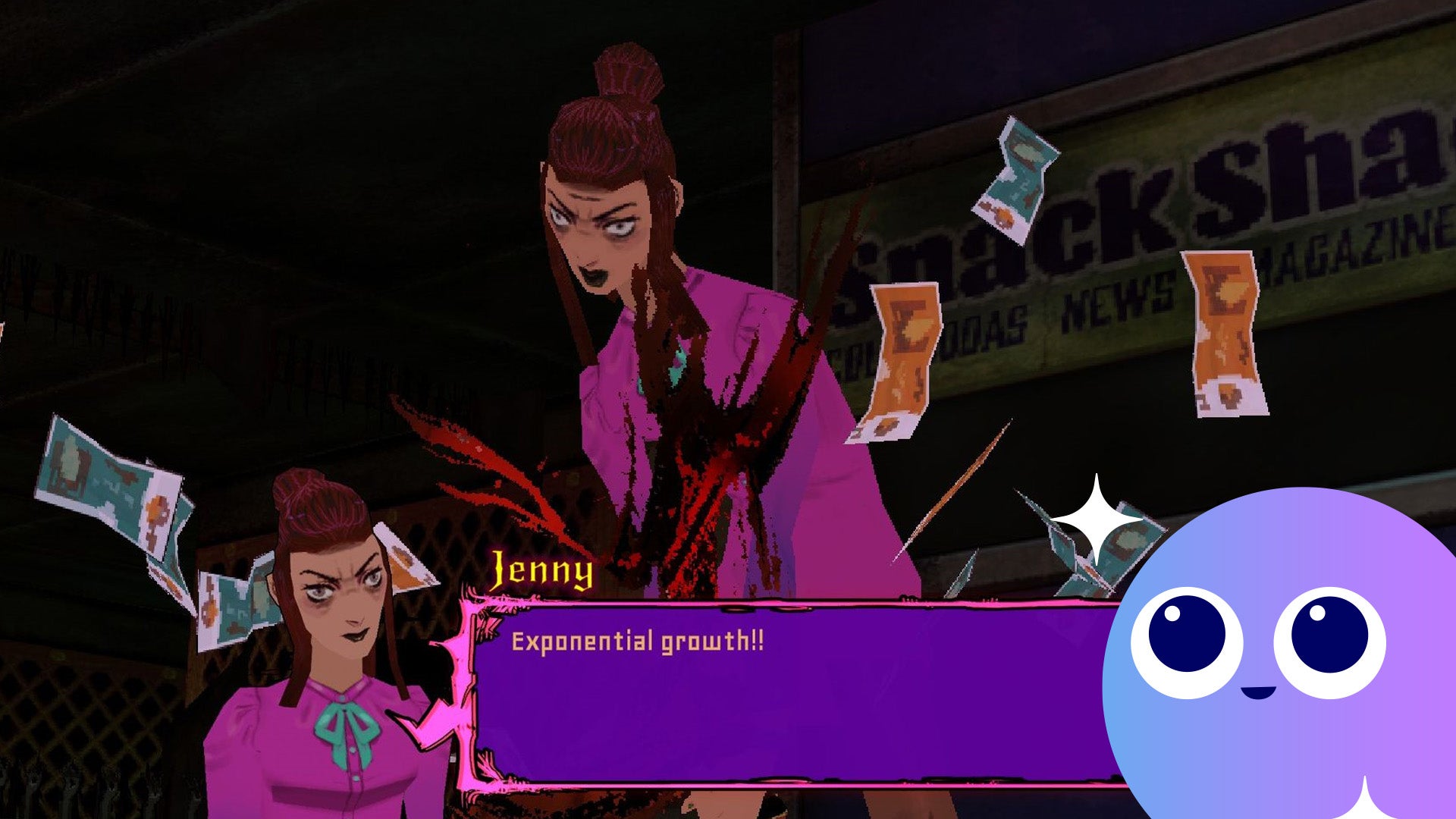 An axe murderer named Jenny kills a man for money. - 1