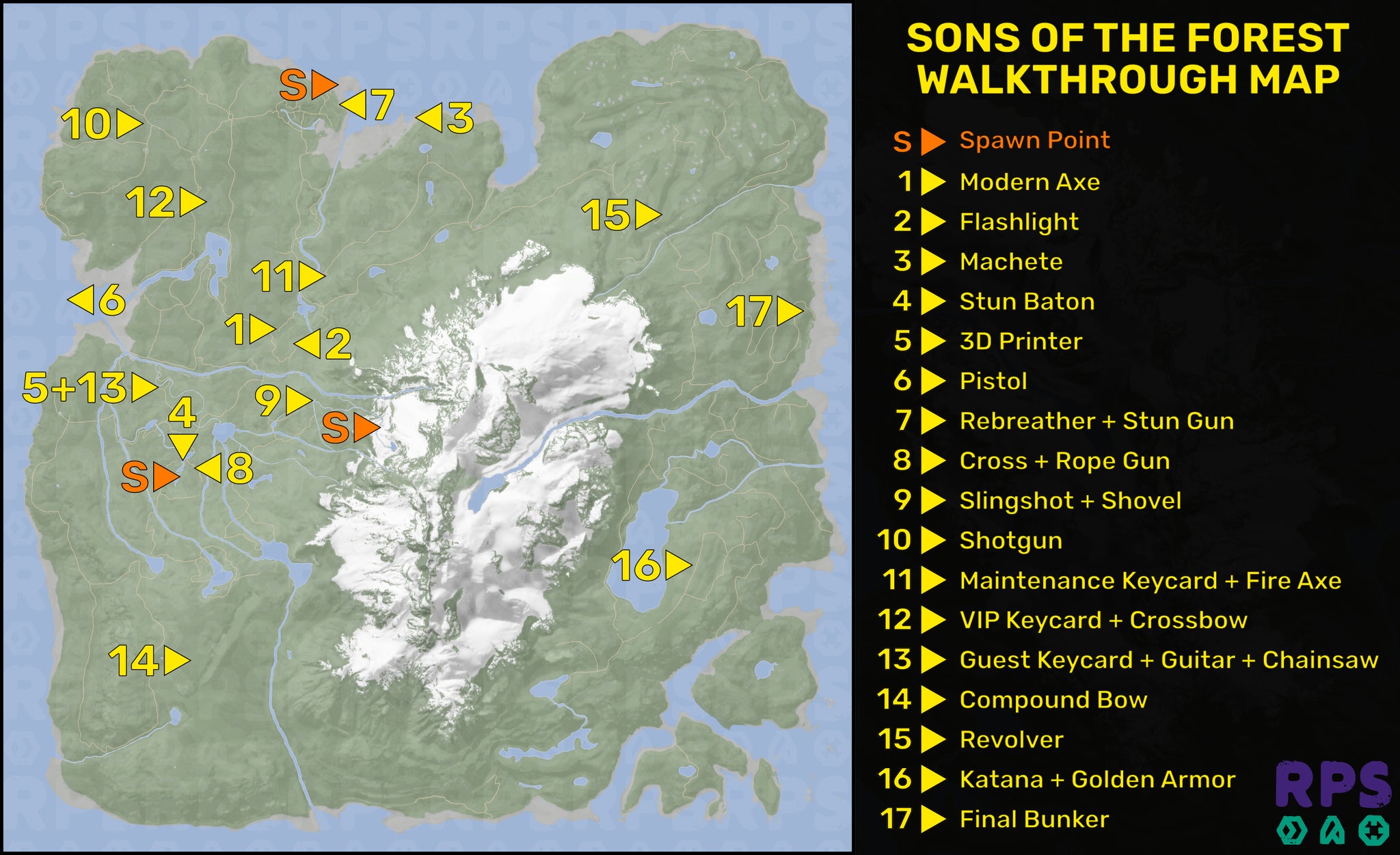 Sons Of The Forest map: Every important location | Rock Paper Shotgun