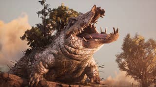 South of Midnight official screenshot showing a giant alligator