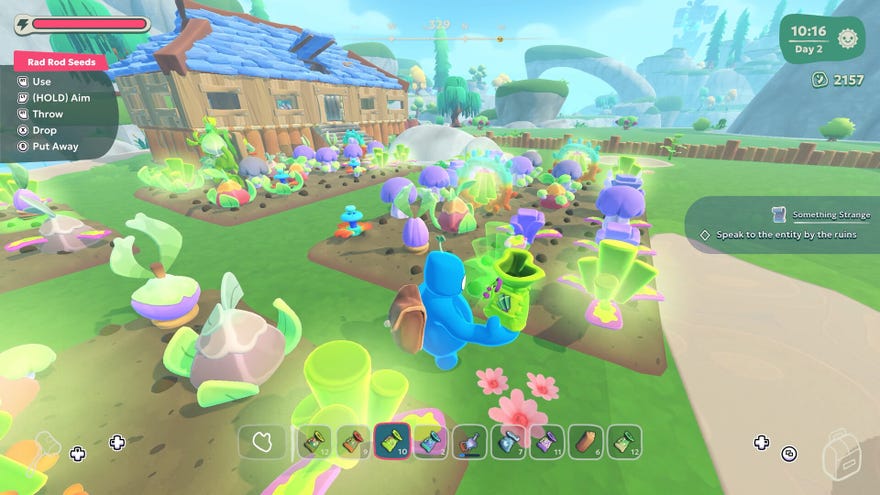 A Bud plants crops in physics sandbox farming game Southfield