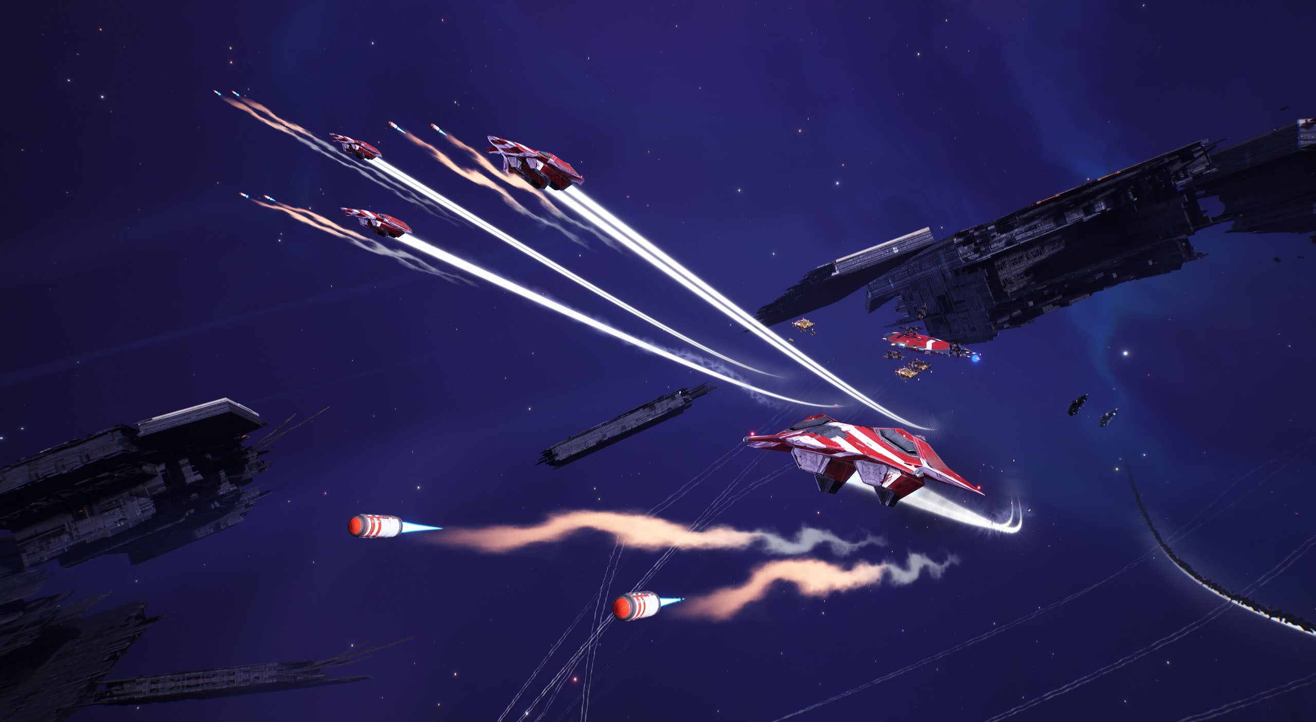 space combat in Homeworld 3