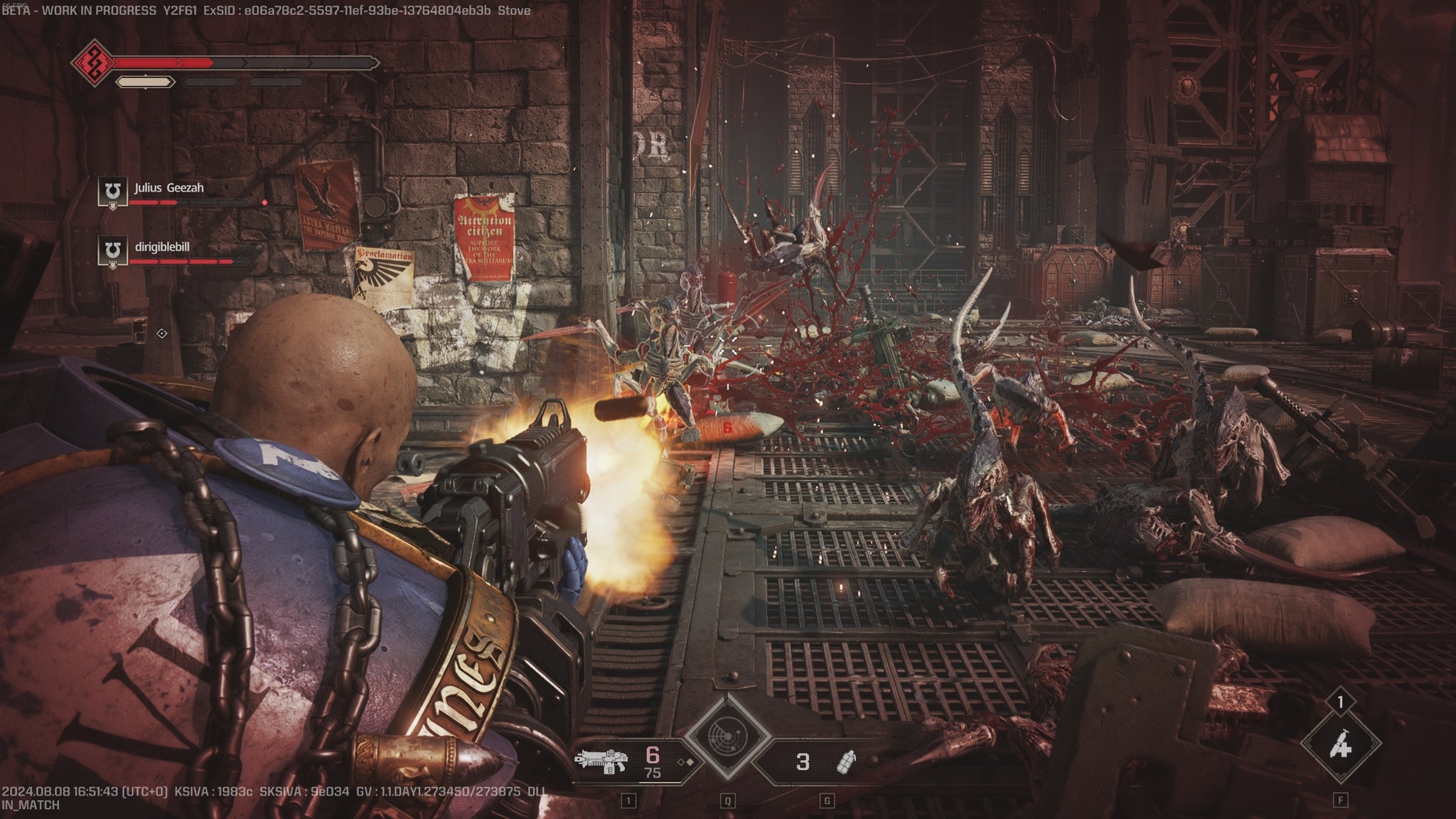 Gunning down 'nids in Space Marine 2. - 7