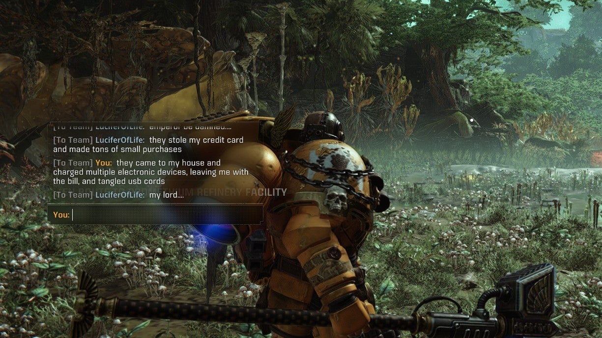 Bonding over Tyranid hatred in Space Marine 2. - 4