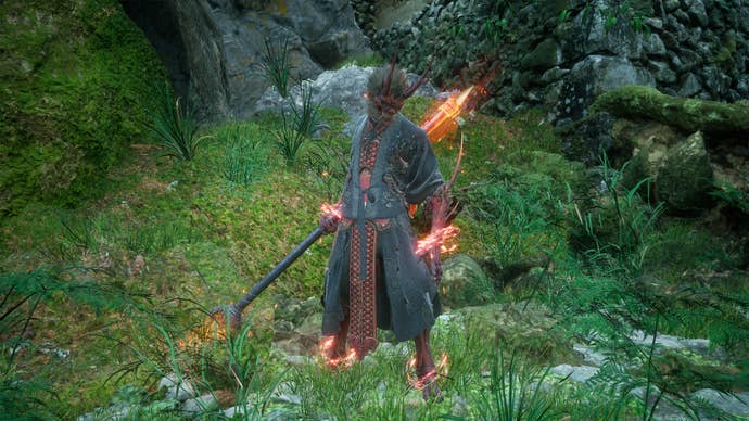 A Black Myth Wukong player using the Spellbinder Spell.