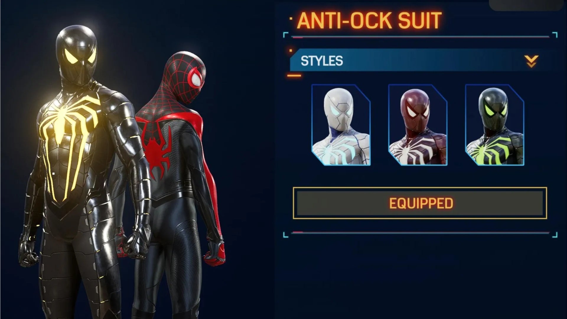 spider man 2 anti-ock suit