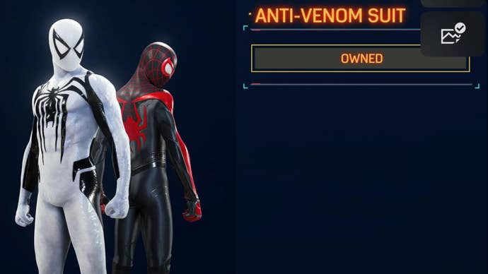 spider man 2 anti-venom suit